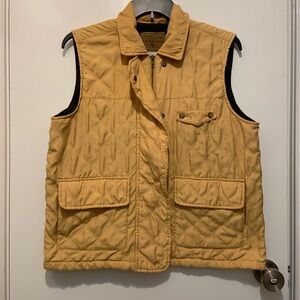 G.H. Bass & Co. Yellow Quilted Vest (Size Large)